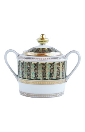 Сахарница eventail vert BERNARDAUD зеленого цвета по цене 82350 руб., арт. 1848/155 | Фото 1 Сахарница eventail vert BERNARDAUD зеленого цвета, арт. 1848/155 | Фото 1
