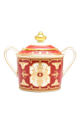 Сахарница aux rois rouge BERNARDAUD красного цвета по цене 63800 руб., арт. G653/155 | Фото 1 Сахарница aux rois rouge BERNARDAUD красного цвета, арт. G653/155 | Фото 1