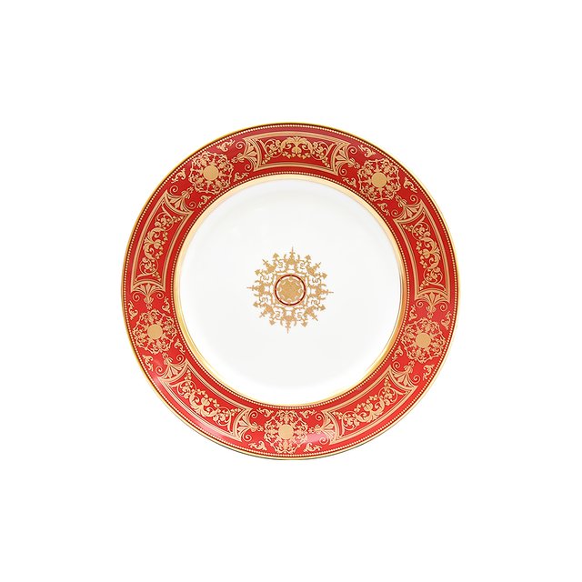 фото Обеденная тарелка aux rois rouge bernardaud