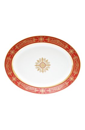 Блюдо aux rois rouge BERNARDAUD красного цвета по цене 121500 руб., арт. G653/107 | Фото 1 Блюдо aux rois rouge BERNARDAUD красного цвета, арт. G653/107 | Фото 1