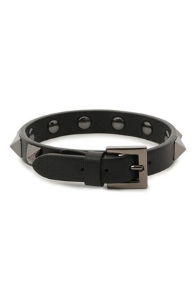 Мужской кожаный браслет valentino garavani VALENTINO черного цвета по цене 14550 руб., арт. UY2J0801/VH3 | Фото 2 Мужской кожаный браслет valentino garavani VALENTINO черного цвета, арт. UY2J0801/VH3 | Фото 2