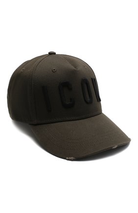 Мужской хлопковая бейсболка icon DSQUARED2 хаки цвета по цене 10300 руб., арт. BCM4001 05C00001 | Фото 1 Мужской хлопковая бейсболка icon DSQUARED2 хаки цвета, арт. BCM4001 05C00001 | Фото 1