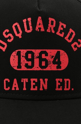 Мужской хлопковая бейсболка DSQUARED2 черного цвета по цене 10550 руб., арт. BCM0334 05C00001 | Фото 3 Мужской хлопковая бейсболка DSQUARED2 черного цвета, арт. BCM0334 05C00001 | Фото 3