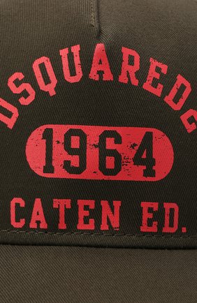 Мужской хлопковая бейсболка DSQUARED2 хаки цвета по цене 10550 руб., арт. BCM0334 05C00001 | Фото 3 Мужской хлопковая бейсболка DSQUARED2 хаки цвета, арт. BCM0334 05C00001 | Фото 3