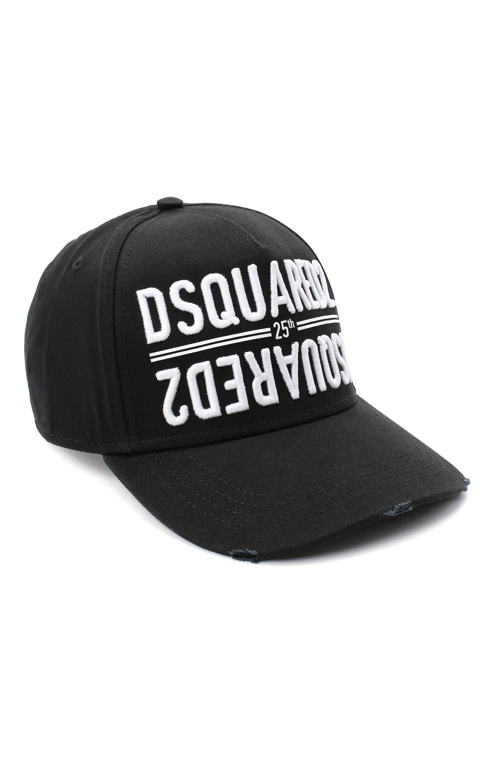 Мужской хлопковая бейсболка DSQUARED2 черного цвета, арт. BCM0340 05C00001 | Фото 1
