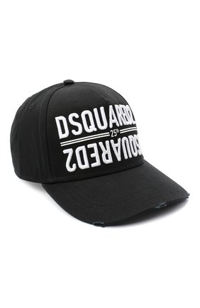 Мужской хлопковая бейсболка DSQUARED2 черного цвета по цене 12100 руб., арт. BCM0340 05C00001 | Фото 1 Мужской хлопковая бейсболка DSQUARED2 черного цвета, арт. BCM0340 05C00001 | Фото 1