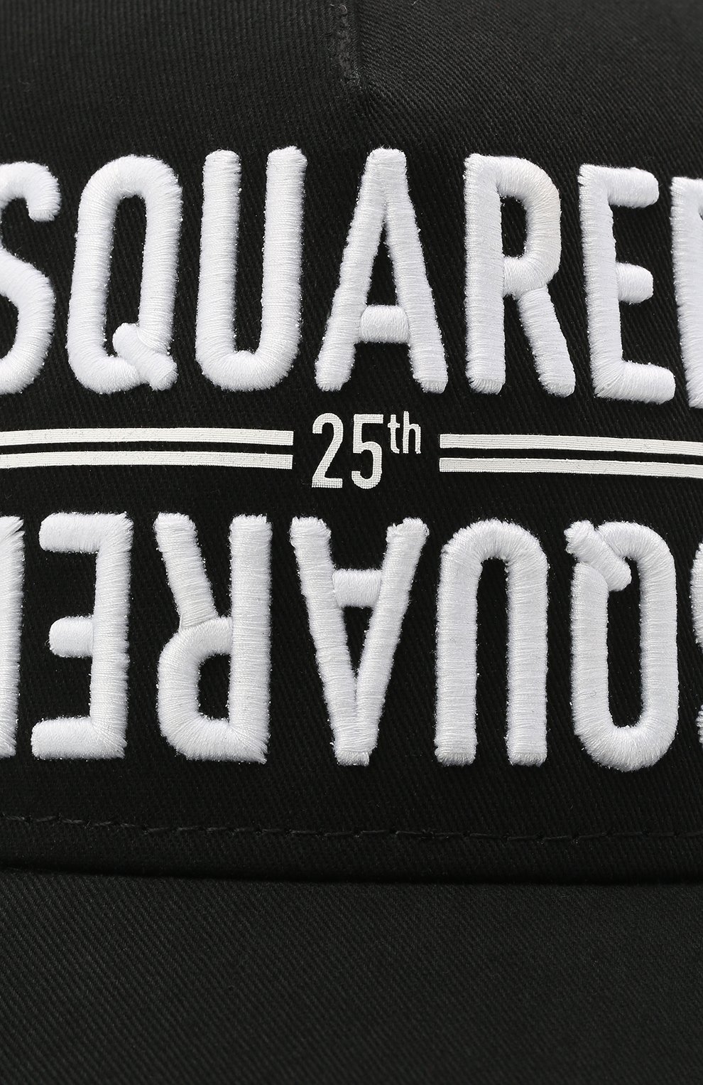 Мужской хлопковая бейсболка DSQUARED2 черного цвета по цене 12100 руб., арт. BCM0340 05C00001 | Фото 3 Мужской хлопковая бейсболка DSQUARED2 черного цвета, арт. BCM0340 05C00001 | Фото 3