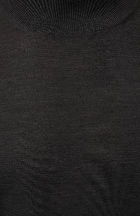 Мужской шерстяная водолазка GRAN SASSO темно-серого цвета, арт. 45154/14790 | Фото 5 (Материал внешний: Шерсть; Рукава: Длинные; Принт: Без принта; Длина (для топов): Стандартные; Мужское Кросс-КТ: Водолазка-одежда)