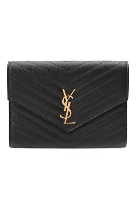 Женские кожаный кошелек SAINT LAURENT черного цвета по цене 52550 руб., арт. 617662/B0W01 | Фото 1 Женские кожаный кошелек SAINT LAURENT черного цвета, арт. 617662/B0W01 | Фото 1
