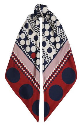 Женский шелковый платок valentino garavani VALENTINO синего цвета по цене 39950 руб., арт. UW2EB104/EES | Фото 1 Женский шелковый платок valentino garavani VALENTINO синего цвета, арт. UW2EB104/EES | Фото 1