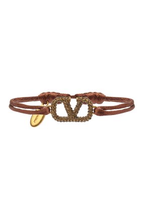 Женская браслет valentino garavani vlogo VALENTINO коричневого цвета по цене 12100 руб., арт. UW2J0F81/YAB | Фото 1 Женская браслет valentino garavani vlogo VALENTINO коричневого цвета, арт. UW2J0F81/YAB | Фото 1