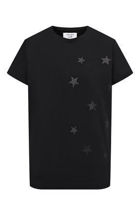 Женская хлопковая футболка SEVEN LAB черного цвета по цене 7520 руб., арт. T20-STARS-G019 black | Фото 1 Женская хлопковая футболка SEVEN LAB черного цвета, арт. T20-STARS-G019 black | Фото 1