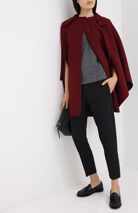 Женские шерстяные брюки BRUNELLO CUCINELLI черного цвета по цене 89250 руб., арт. M0W07P7041 | Фото 2 Женские шерстяные брюки BRUNELLO CUCINELLI черного цвета, арт. M0W07P7041 | Фото 2