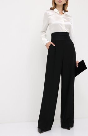 Женская шелковая блузка TOM FORD белого цвета по цене 97050 руб., арт. CA3100-FAX334 | Фото 2 Женская шелковая блузка TOM FORD белого цвета, арт. CA3100-FAX334 | Фото 2