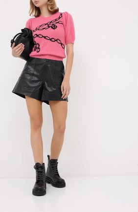 Женская шерстяной пуловер REDVALENTINO фуксия цвета по цене 37150 руб., арт. UR3KC00Y/58L | Фото 2 Женская шерстяной пуловер REDVALENTINO фуксия цвета, арт. UR3KC00Y/58L | Фото 2