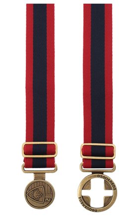 Женский текстильный ремень DSQUARED2 красного цвета по цене 12900 руб., арт. BEW0193 20200508 | Фото 2 Женский текстильный ремень DSQUARED2 красного цвета, арт. BEW0193 20200508 | Фото 2