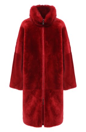 Женская двусторонняя дубленка GIORGIO ARMANI красного цвета по цене 536500 руб., арт. 9AL05P/9AP08 | Фото 1 Женская двусторонняя дубленка GIORGIO ARMANI красного цвета, арт. 9AL05P/9AP08 | Фото 1