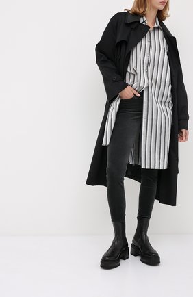 Женские брюки 7 FOR ALL MANKIND серого цвета по цене 26200 руб., арт. JSWTV650GR | Фото 2 Женские брюки 7 FOR ALL MANKIND серого цвета, арт. JSWTV650GR | Фото 2