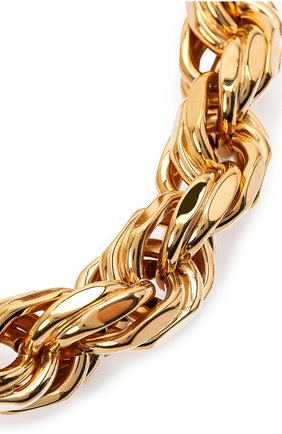 Женское колье BOTTEGA VENETA золотого цвета по цене 260500 руб., арт. 617430/VAHU0 | Фото 2 Женское колье BOTTEGA VENETA золотого цвета, арт. 617430/VAHU0 | Фото 2