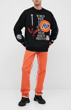 Мужской хлопковый свитшот HERON PRESTON черного цвета по цене 39950 руб., арт. HMBA014F20JER0021001 | Фото 2 Мужской хлопковый свитшот HERON PRESTON черного цвета, арт. HMBA014F20JER0021001 | Фото 2