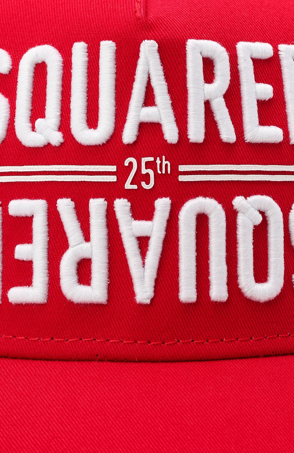 Мужской хлопковая бейсболка DSQUARED2 красного цвета по цене 12100 руб., арт. BCM0340 05C00001 | Фото 3 Мужской хлопковая бейсболка DSQUARED2 красного цвета, арт. BCM0340 05C00001 | Фото 3