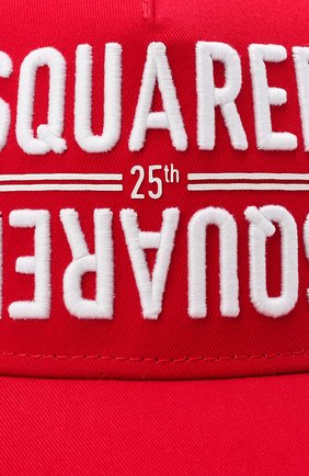 Мужской хлопковая бейсболка DSQUARED2 красного цвета по цене 12100 руб., арт. BCM0340 05C00001 | Фото 3 Мужской хлопковая бейсболка DSQUARED2 красного цвета, арт. BCM0340 05C00001 | Фото 3