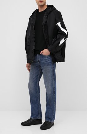 Мужские кожаные кеды TOM FORD черного цвета по цене 79950 руб., арт. J1232N-LCL074 | Фото 2 Мужские кожаные кеды TOM FORD черного цвета, арт. J1232N-LCL074 | Фото 2