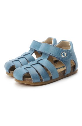 Детские кожаные сандалии FALCOTTO синего цвета, арт. 0011500736/01 | Фото 1 (Материал внутренний: Натуральная кожа; Материал внешний: Кожа; Региональные ограничения белый список (Axapta Mercury): RU)