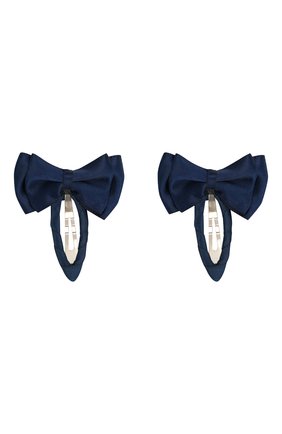 Детская комплект из двух заколок twin bow JUNEFEE синего цвета по цене 700 руб., арт. 3737 | Фото 1 Детская комплект из двух заколок twin bow JUNEFEE синего цвета, арт. 3737 | Фото 1