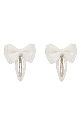 Детская комплект из двух заколок twin bow JUNEFEE белого цвета по цене 700 руб., арт. 3735 | Фото 1 Детская комплект из двух заколок twin bow JUNEFEE белого цвета, арт. 3735 | Фото 1