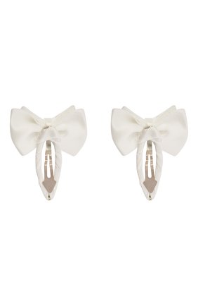 Детская комплект из двух заколок twin bow JUNEFEE белого цвета по цене 700 руб., арт. 3735 | Фото 2 Детская комплект из двух заколок twin bow JUNEFEE белого цвета, арт. 3735 | Фото 2