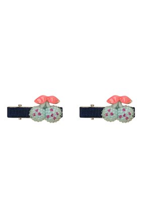 Детская комплект из двух заколок shiny cherry JUNEFEE синего цвета по цене 950 руб., арт. 6252 | Фото 1 Детская комплект из двух заколок shiny cherry JUNEFEE синего цвета, арт. 6252 | Фото 1