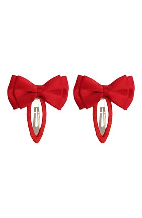 Детская комплект из двух заколок twin bow JUNEFEE красного цвета по цене 700 руб., арт. 5739 | Фото 1 Детская комплект из двух заколок twin bow JUNEFEE красного цвета, арт. 5739 | Фото 1