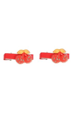 Детская комплект из 2-х заколок shiny cherry JUNEFEE красного цвета по цене 950 руб., арт. 5192 | Фото 1 Детская комплект из 2-х заколок shiny cherry JUNEFEE красного цвета, арт. 5192 | Фото 1