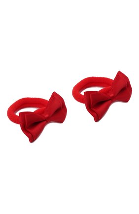 Детская комплект из двух резинок twin bow JUNEFEE красного цвета по цене 700 руб., арт. 6571 | Фото 2 Детская комплект из двух резинок twin bow JUNEFEE красного цвета, арт. 6571 | Фото 2