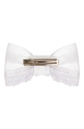 Детская заколка bow lace JUNEFEE белого цвета по цене 890 руб., арт. 6346 | Фото 2 Детская заколка bow lace JUNEFEE белого цвета, арт. 6346 | Фото 2