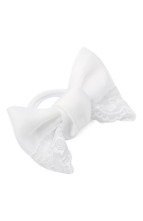 Детская резинка bow lace JUNEFEE белого цвета по цене 890 руб., арт. 6345 | Фото 2 Детская резинка bow lace JUNEFEE белого цвета, арт. 6345 | Фото 2