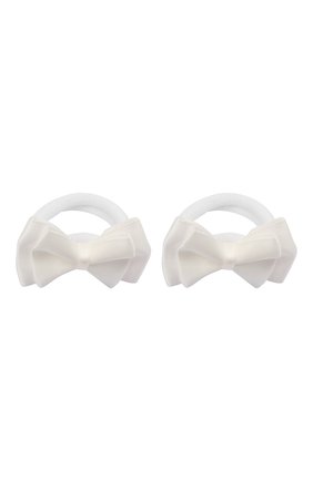 Детская комплект из двух резинок twin bow JUNEFEE белого цвета по цене 700 руб., арт. 6573 | Фото 1 Детская комплект из двух резинок twin bow JUNEFEE белого цвета, арт. 6573 | Фото 1