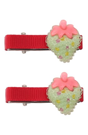 Детская комплект из двух заколок shiny strawberry JUNEFEE разноцветного цвета по цене 950 руб., арт. 6235 | Фото 1 Детская комплект из двух заколок shiny strawberry JUNEFEE разноцветного цвета, арт. 6235 | Фото 1