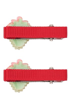 Детская комплект из двух заколок shiny strawberry JUNEFEE разноцветного цвета по цене 950 руб., арт. 6235 | Фото 2 Детская комплект из двух заколок shiny strawberry JUNEFEE разноцветного цвета, арт. 6235 | Фото 2