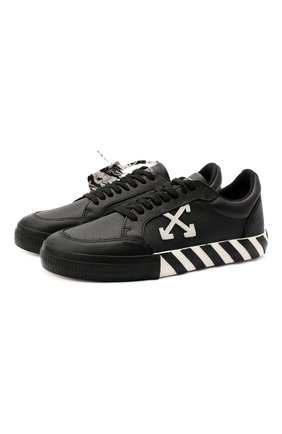 Мужские кожаные кеды vulcanized OFF-WHITE черного цвета по цене 26950 руб., арт. 0MIA085E20LEA0011001 | Фото 1 Мужские кожаные кеды vulcanized OFF-WHITE черного цвета, арт. 0MIA085E20LEA0011001 | Фото 1