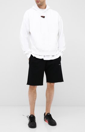 Мужские кожаные кеды vulcanized OFF-WHITE черного цвета по цене 26950 руб., арт. 0MIA085E20LEA0011001 | Фото 2 Мужские кожаные кеды vulcanized OFF-WHITE черного цвета, арт. 0MIA085E20LEA0011001 | Фото 2