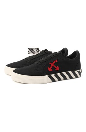 Мужские текстильные кеды vulcanized OFF-WHITE черного цвета по цене 17050 руб., арт. 0MIA085E20FAB0011025 | Фото 1 Мужские текстильные кеды vulcanized OFF-WHITE черного цвета, арт. 0MIA085E20FAB0011025 | Фото 1