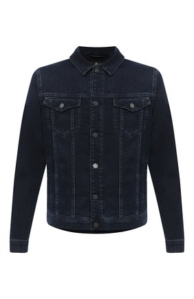 Мужская джинсовая куртка 7 FOR ALL MANKIND темно-синего цвета по цене 21350 руб., арт. JSK5A920BU | Фото 1 Мужская джинсовая куртка 7 FOR ALL MANKIND темно-синего цвета, арт. JSK5A920BU | Фото 1