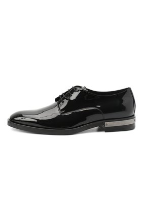 Мужские кожаные дерби BALMAIN черного цвета, арт. UM1C185/LVRE | Фото 3 (Материал внешний: Кожа; Материал внутренний: Натуральная кожа; Стили: Классический; Длина стельки: 31,3, 26,5, 28; Мужское Кросс-КТ: Вечерняя обувь; высота каблука: 2,8; ширина носка стельки: 9)