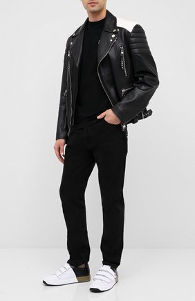 Мужские кожаные кеды b-court BALMAIN разноцветного цвета по цене 45800 руб., арт. UM1C227/LHSC | Фото 2 Мужские кожаные кеды b-court BALMAIN разноцветного цвета, арт. UM1C227/LHSC | Фото 2
