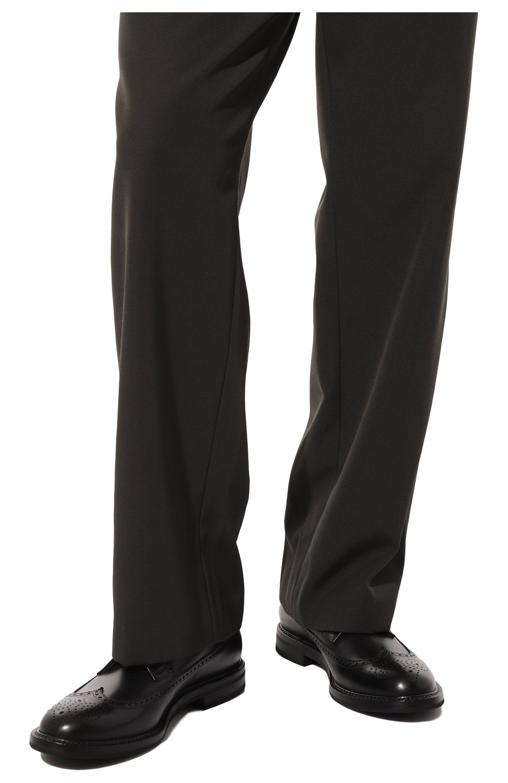 Мужские кожаные дерби W.GIBBS черного цвета, арт. 0105003/2243 | Фото 3 (Длина стельки: 28,5, 27,7, 30,5, 28; Материал внешний: Кожа; Мужское Кросс-КТ: Броги-обувь; Материал внутренний: Натуральная кожа; Региональные ограничения белый список (Axapta Mercury): RU; Стили: Классический; толщина подошвы: 1,6; высота каблука: 3,2, 3,1; ширина носка стельки: 8,7, 9,2, 9, 9,5)