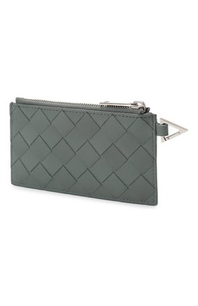 Мужской кожаный футляр для кредитных карт BOTTEGA VENETA голубого цвета по цене 31300 руб., арт. 619200/VCPQ3 | Фото 2 Мужской кожаный футляр для кредитных карт BOTTEGA VENETA голубого цвета, арт. 619200/VCPQ3 | Фото 2