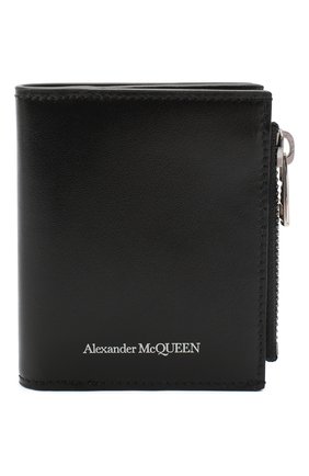 Мужской кожаное портмоне ALEXANDER MCQUEEN черного цвета, арт. 625522/1XI0Y | Фото 1