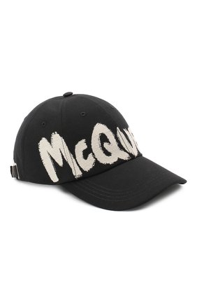 Мужской текстильная бейсболка ALEXANDER MCQUEEN черно-белого цвета по цене 26300 руб., арт. 624392/4C60Q | Фото 1 Мужской текстильная бейсболка ALEXANDER MCQUEEN черно-белого цвета, арт. 624392/4C60Q | Фото 1 (Материал: Хлопок, Текстиль)